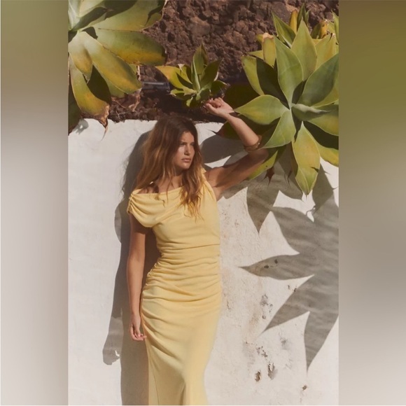 ZARA ASYMMETRIC MIDI DRESS - Picture 11 of 13